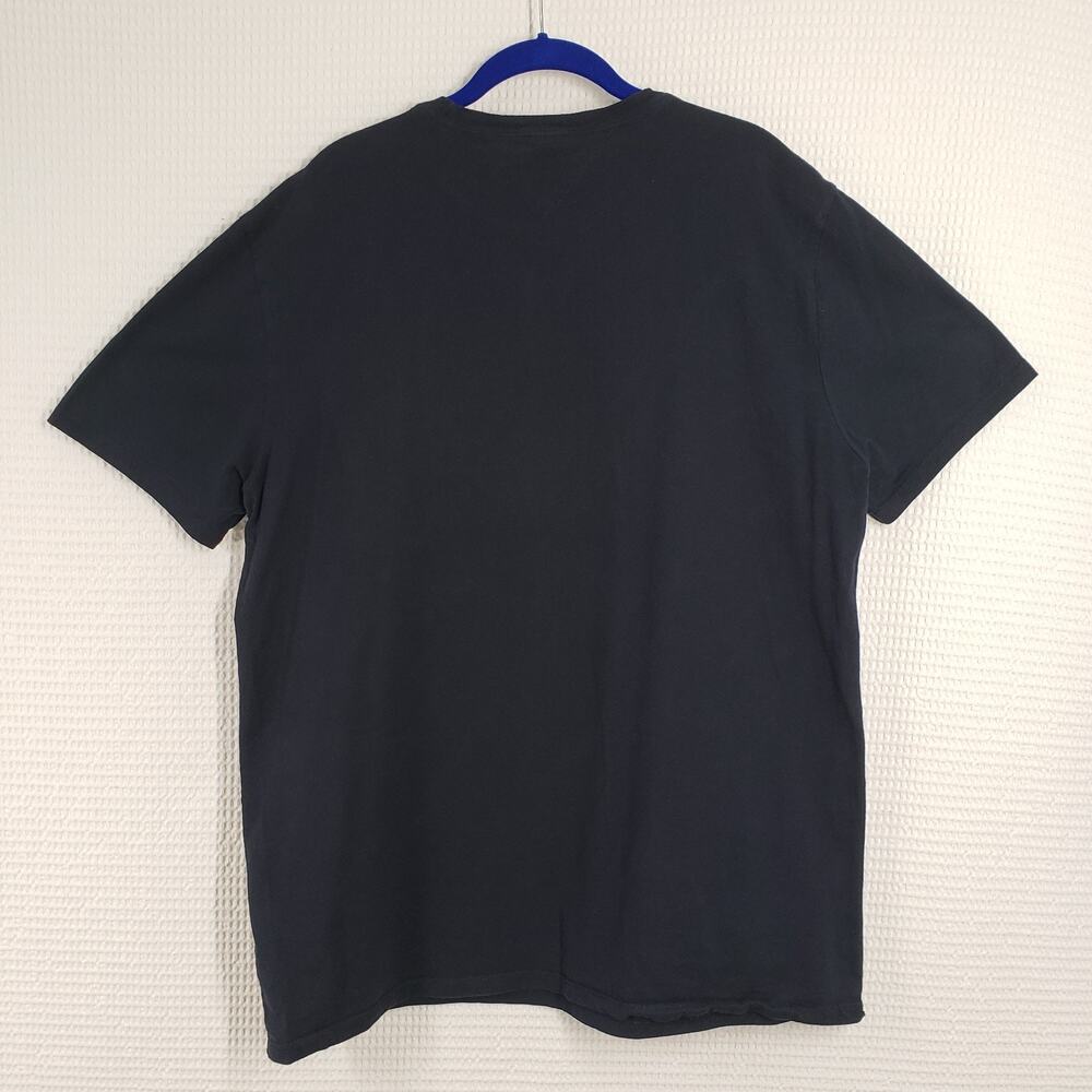 Tommy Hilfiger T-Shirt Mens XL Blue Logo Short Sleeve Crew Neck Graphic Tee Flag - Picture 2 of 16